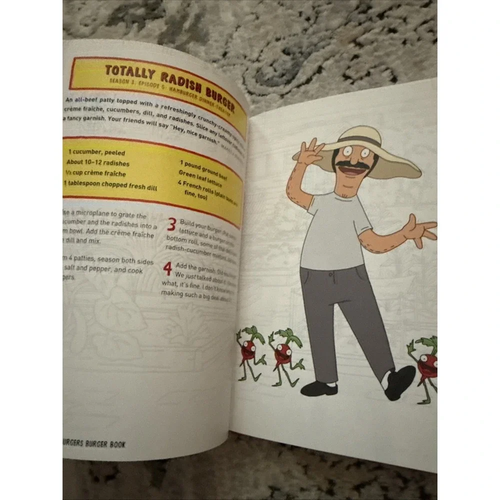 The Bob's Burgers Burger Book Recipe Cookbook Hardcover